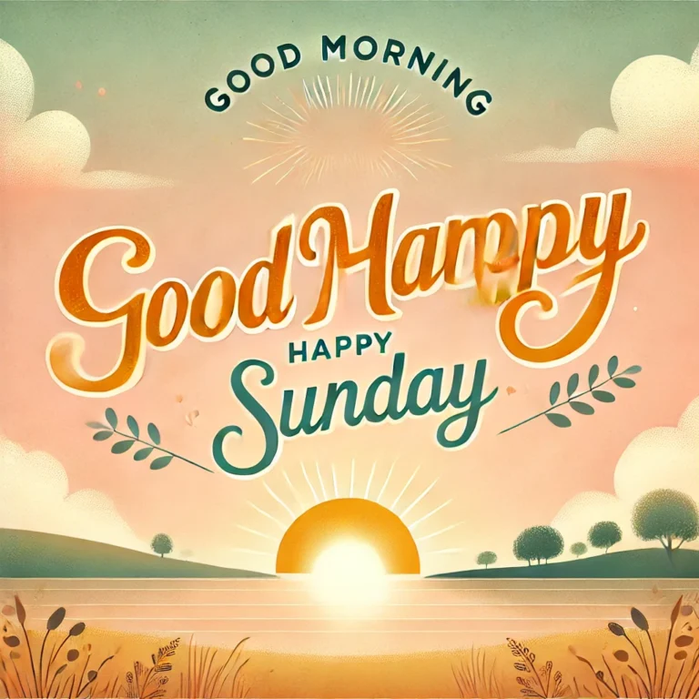 Good Morning with Happy Sunday | Start Your Week with Positivity